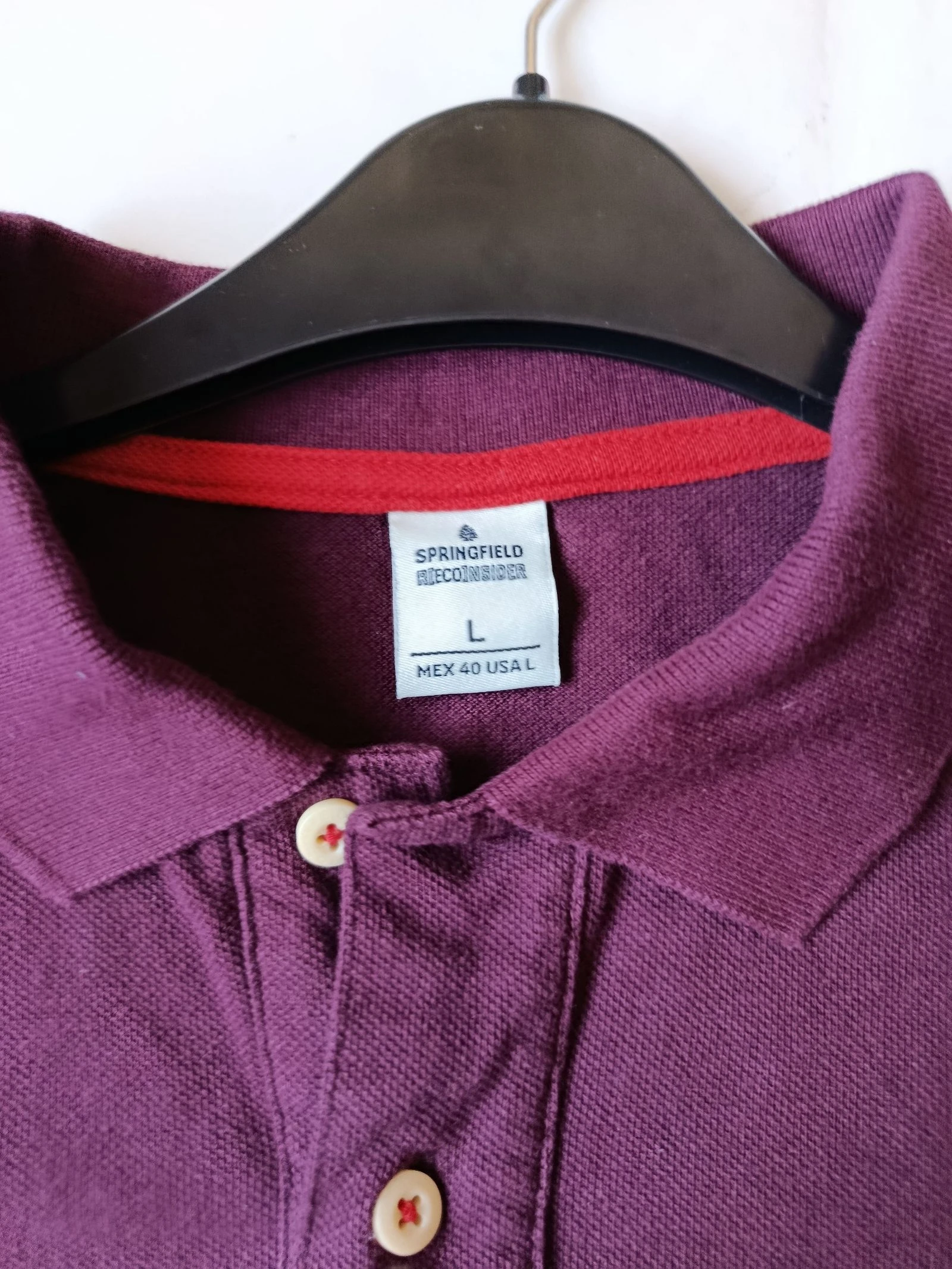 Polo burdeos Springfield  – photo 2
